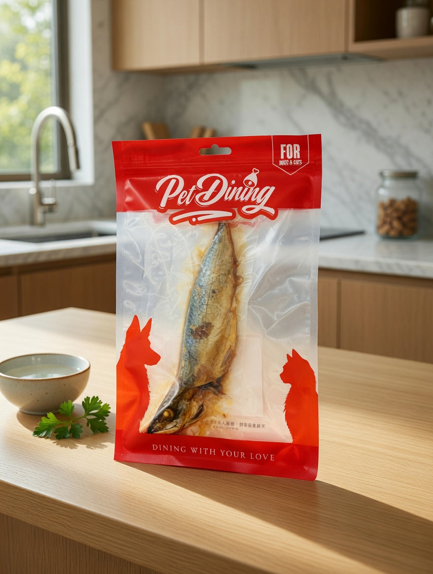 常溫預製原條鯖花魚 - 貓犬適用